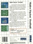 Sega  Master System  -  Walter Payton Football (Back)
